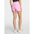 thumbnail image 3 of No Boundaries Faux Sueded Jersey Shorty Shorts, 3'' Inseam, Women's XXS-XXL, 3 of 5
