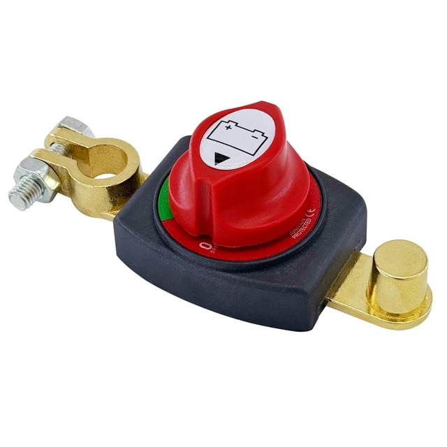 Interruptor de desconexión de batería Ampper Top Post 12-48 V para coche, caravana y barco