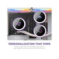 thumbnail image 2 of NZXT Kraken RGB 280mm - RL-KR280-W1- AIO RGB CPU Liquid Cooler - LCD Display - 2 x F140RGB Core Fans Radiator Fans White LGA 1700 / AM5 Compatible, 2 of 5
