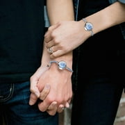 TOTWOO Candy Collection-Long Distance Touch Bracelets for Couples, Vibration & Light up for Love -Pair of Couples Bracelets | Long Distance Relationship Gifts for Girlfriend