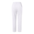 thumbnail image 6 of COMVALUE Pant for Women Spring Summer Lightweight Casual Boho Beach Pants Wide Leg High Waisted Trousers (White, XL), 6 of 6