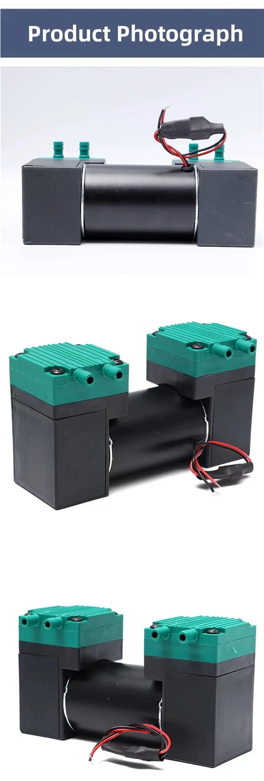 Double Head Pump Mini Vacuum Pump Pumping Electric Plastic Diaphragm Suction Pump Double Head Vacuum Pumps