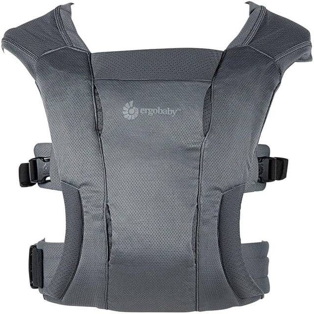 Embrace - Portabebés ergonómico de malla de aire suave para recién nacidos desde el nacimiento, portabebés ergonómico de 2 posiciones, color negro lavado