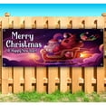 thumbnail image 1 of Merry Christmas Fast Sled Customizable 13 oz Banner Heavy-Duty Vinyl Single-Sided With Metal Grommets, 1 of 4