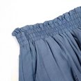 thumbnail image 4 of JIAYUE Women's Shorts Casual Loose Fit Everyday Wear Comfortable Relaxed Solid Color Lace Hem Elastic Waist For Spring Summer Autumn Fashionable Female Bottoms, 4 of 6