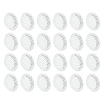 24Pcs Circular Air Vents Cover Soffit Vent 50mm/2" Stainless Steel Soffit Vent Cover White
