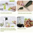 thumbnail image 3 of Spiralizer 4 -blade Vetable Spiralizer Foldable Spiral Slicer Zucni Noodle Veggie Pasta Spaghetti Maker, 3 of 5