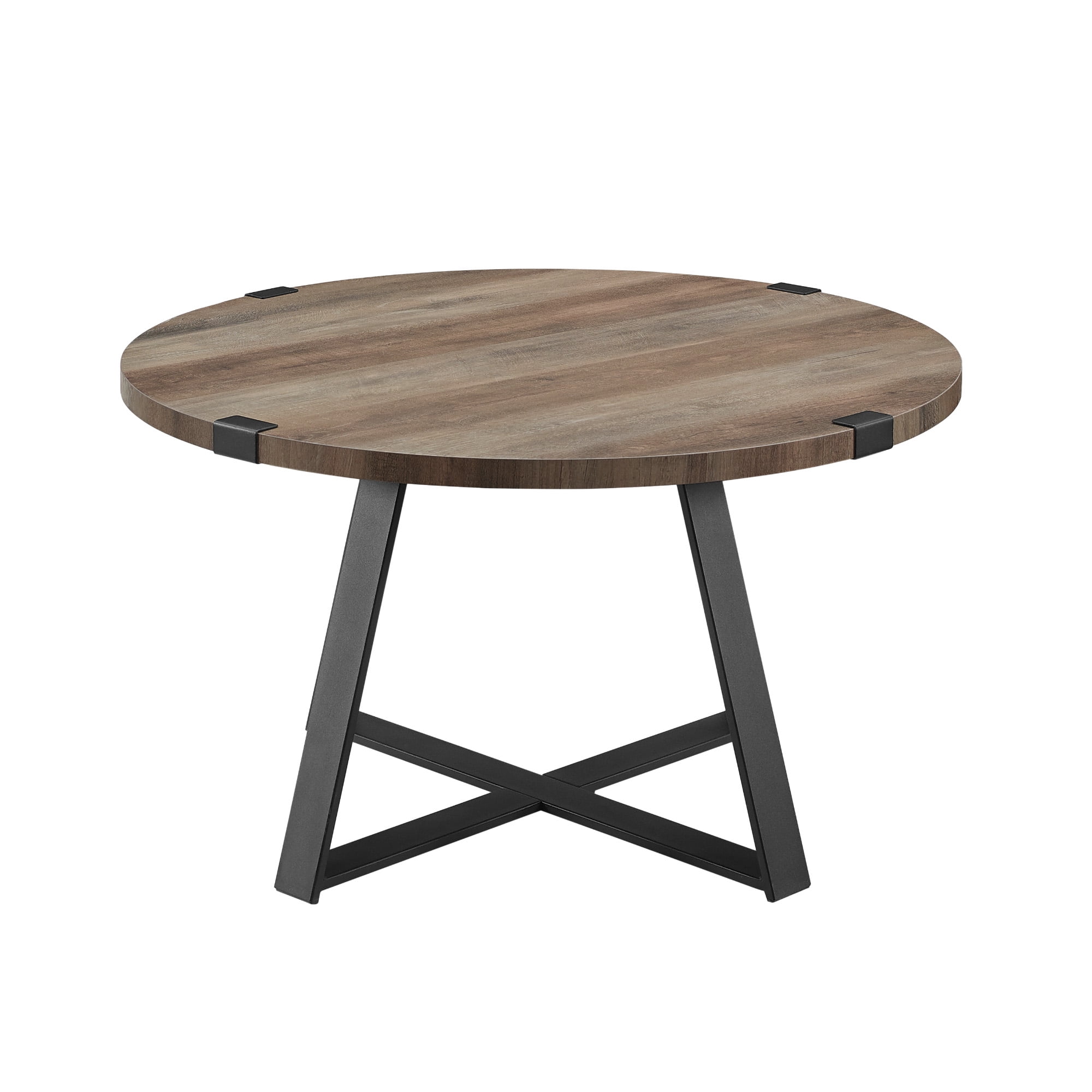 Walker Edison Slate Wrap Leg Coffee Table, Grey Wash