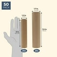 thumbnail image 2 of Brown Paper Cardboard Craft Tube Rolls (50 Pack), 2 of 5