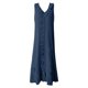 thumbnail image 4 of Vestido largo con cuello en V para mujer - Botones en la parte delantera, volantes - Sin mangas, corte A - Playa/fiesta - Tallas S-XXL, 4 of 4