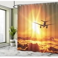 thumbnail image 5 of Ambesonne Scenery Shower Curtain, Widebody Jet Air Plane, 69"Wx84"L, Multicolor, 5 of 5