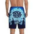 thumbnail image 5 of Cauagu Halloween Trick Or Treat Print Pajama Bottoms for Men Sleep Pajama Shorts Elastic Waistband Sleep Pajama Short Men's PJ Shorts -3X-Large, 5 of 6
