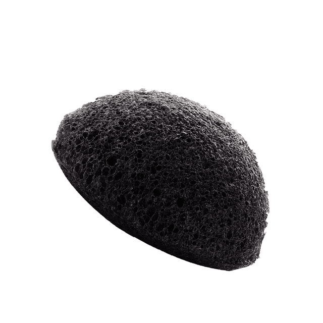 Esponja para lavarse la cara Qarigey almohadillas exfoliantes de belleza accesorio de limpieza portátil que reduce los poros negro