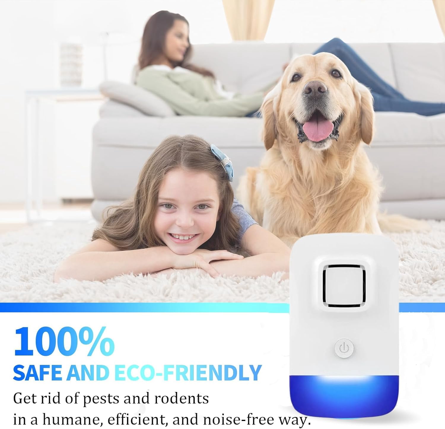 Ultrasonic Pest Repeler,Indoor Mouse Repellet Plug In Pest Control for Insects, Mice, Mosquitoes, Spiders, Cockroaches, Human & Pet Safe