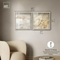 thumbnail image 5 of Neutral Luxe Harmony Set Shadowbox Boho Wall Decor by Art Remedy, Blonde Frame, 20 x 20, 5 of 6