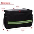 thumbnail image 6 of Zone Tech Bicycle Handlebar Bag - Handlebar Bag with Reflective Stripe for Outdoor Activity, 6 of 7