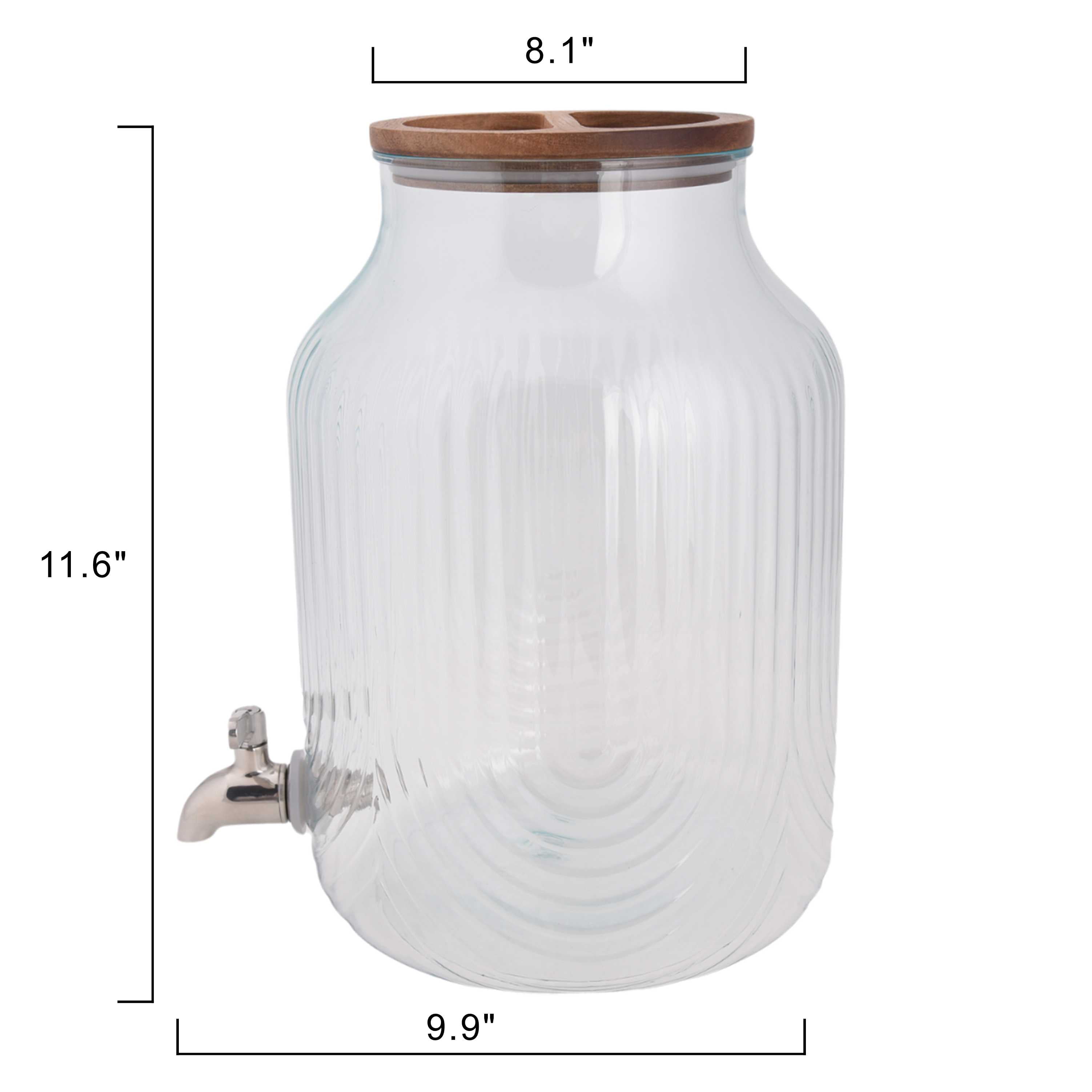 (2 pack) Better Homes & Gardens Plastic 2 gal Double Wall Beverage Dispenser
