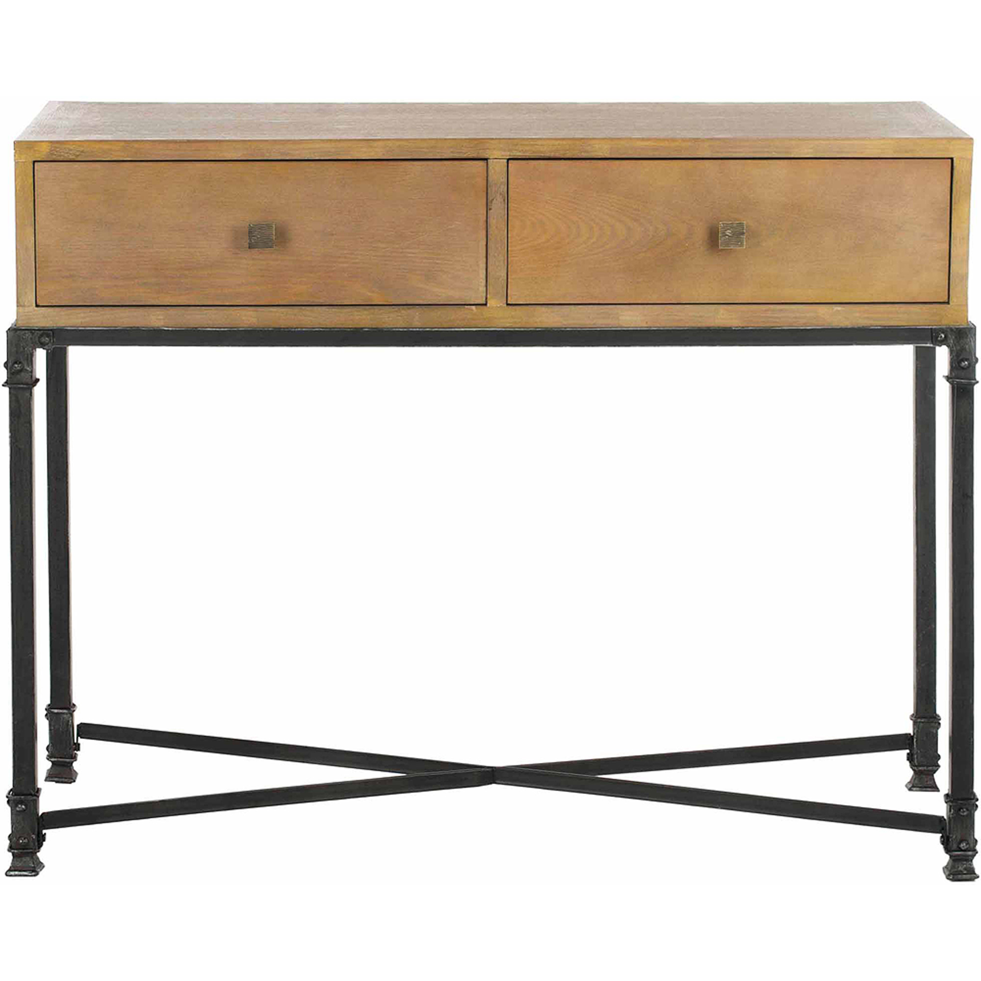 SAFAVIEH Julian Traditional 2 Drawer Console, Natural