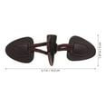 thumbnail image 2 of OUNONA 4 Sets Of Toggle Buttons For Coats And Jackets In Brown Material With Clothing Fastening Timeless Design, 2 of 8