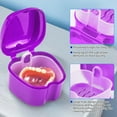 thumbnail image 5 of 2 Pack Partial Denture Bath Case Retainer Cleaning Case for Travel, Denture Storage Container False Teeth Case Denture Cups for Soaking Full Dentures,Braces,Mouth Guard, with 2 Hard Denture Brushes, 5 of 9