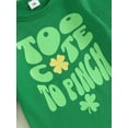thumbnail image 6 of My First St. Patricks Day Baby Boy Girl Outfits Shamrock Print Long Sleeve Romper Pants Hat 3 6 9 12 18 Months Spring Clothes Set, 6 of 8