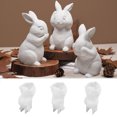 thumbnail image 2 of Diy Crystal Drip Cement Plaster Rabbit Candle Mold Aromatherapy Plaster Sitting Up Looking Up Sitting Up Rabbit, 2 of 4