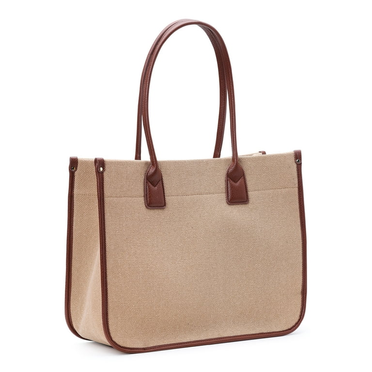 Burberry Logo Graphic Cotton Canvas Society Tote in Natural