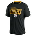 thumbnail image 2 of Men's Fanatics Black Pittsburgh Steelers Defender Fade Slant T-Shirt, 2 of 3