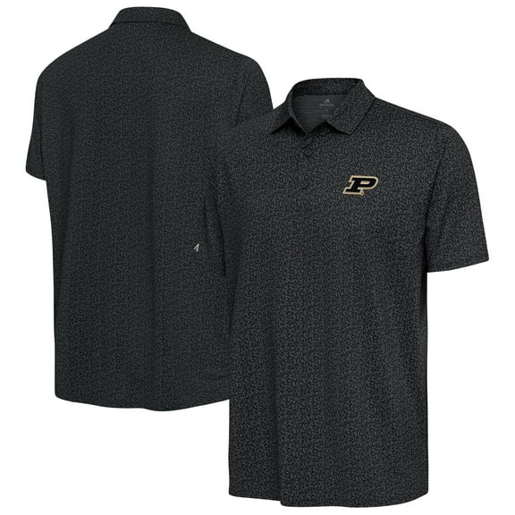 Men's Antigua Pewter Purdue Boilermakers Blooming Polo