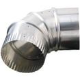 thumbnail image 1 of Deflecto Aluminum Dryer Vent Elbow, Fully Adjustable, 4", Silver (DE904), 1 of 2