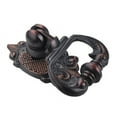 thumbnail image 2 of Utopia Alley Vallia Cabinet Ring Pull Knob - Decorative Cabinet Drop Pull Knobs for Cabinets and Drawers - Vintage Cabinet Hardware with Hand Finished Pewter - Metal Drawer Pull Knobs 2.6", 2 of 3