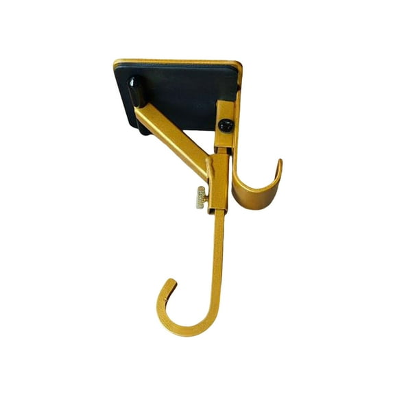 Fireplace Stocking and Garland Hanger, Metal 2 in 1 Garland and Stocking Hanger, Fits 0.5" to 8.5" Mantles, Holds up to 20 LBS 1PC