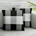 thumbnail image 3 of COMIO  Buffalo Check Plaid Throw Pillow Covers Black and White Outdoor Pillow Covers for Spring Decorative Farmhouse Sofa Decor, 3 of 5