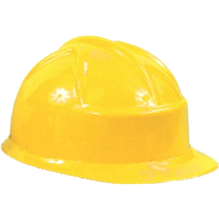 Yellow Plastic Construction Helmet Adult Halloween Accessory
