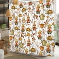 thumbnail image 4 of Fall Waterproof Shower Curtain,Gnome Pumpkin Autumn Polyester Fabric Bathroom Decor,with Hooks,47 W x 64 H Inch, 4 of 7