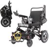 MALISA Electric Wheelchair for Adults, All Terrain Lightweight Foldable Wheelchairs, Brown