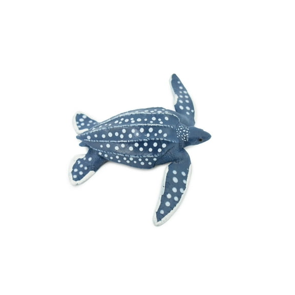 Turtle, Leatherback Sea Turtle, Museum Quality, Hand Painted, Rubber Animal, Realistic Toy Figure, Model, Replica, Kids, Educational, Gift, 4 " CH360 BB137