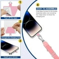 thumbnail image 7 of YSTDHL 2 Pcs Adjustable Phone Lanyard Neck Strap, Universal Mobile Phone Lanyard with 4 Adhesive Tethers, Compatible for iPhone, Samsung, HUAWEI and Most Smartphone Black & Pink, 7 of 7