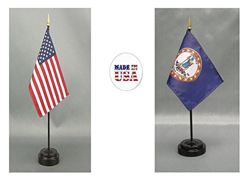 3x5 USA 50 Star Blue and Gold West Virginia Flag 3'x5' Premium Quality Flag 