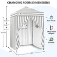 thumbnail image 3 of EAGLE PEAK Flex Ultra Compact 5x5 Pop-up Changing Room Canopy (Gray/White), 3 of 10