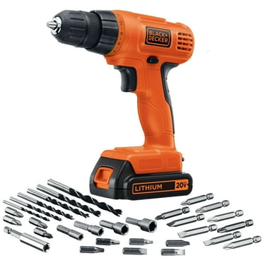 BLACK DECKER 20V MAX* POWERECONNECT Cordless Drill/Driver   30 pc. Kit (LD120VA)