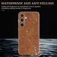 thumbnail image 6 of Case Designed for Samsung Galaxy S25, Classic Crocodile Texture PU Leather + Plating Frame Shokcproof Lightweight Ultra Slim Case Cover for Men Women for Samsung Galaxy S25, Brown, 6 of 8