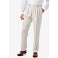 thumbnail image 2 of Men's Big & Tall Linen Blend Plain Front Dress Pants, 2 of 5