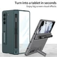thumbnail image 6 of ELEHOLD Rugged Case for Samsung Galaxy Z Fold 5 Full Body Case,with Built-in Screen Protector Magnetic Hinge Protection Slide Pen Slot Hybrid Shockproof Protection Case for Galaxy Z Fold5,Green, 6 of 6