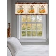 thumbnail image 3 of Thanksgiving Bogy Valances for Windows Farm Autumn Pumpkin Maple Leaf Harvest Kitchen Valance Curtain Rod Pocket Small Curtains for Cafe Bathroom Laundry Basement 60" x 18", 3 of 8