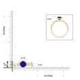 thumbnail image 4 of ANGARA Natural 1.45 ct Tanzanite and Diamond Ivy Scroll Engagement Ring in 14K Yellow Gold for Women (Size-7mm) | December Birthstone, Anniversary, Jewelry Gift for Women | Natural Tanzanite Ring, 4 of 9