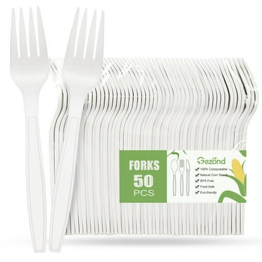 Efavormart 24 Pack | 8" Glossy Gold Heavy Duty Plastic Silverware Forks ...