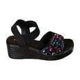 thumbnail image 2 of AXXD Woman Sandals Black Wedge Summer Beach Sparkly Mothers Day, 2 of 4