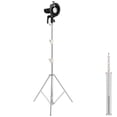 thumbnail image 1 of Studio Lighting STAND STIP STIPE ALTAJE AJUSTABLE Fotografía de acero inoxidable Soporte de luz de fotografía plegable Soporte de luz 2.8m, 1 of 7