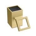 thumbnail image 3 of Gatco Elevate Stainless Steel 3 Gallon Square Wastebasket, Brushed Brass, 3 of 5